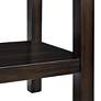 4_Kansas 48" Wide Marble and Espresso Rectangle Sofa Table more views