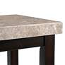 5_Kansas 48" Wide Marble and Espresso Rectangle Sofa Table more views
