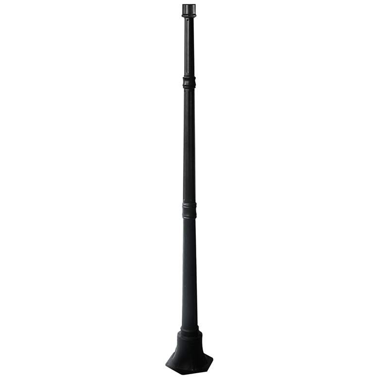 Image 1 Kanter 60 inch High Black Aluminum Outdoor Lamp Post Base