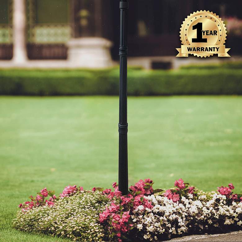 Image 4 Kanter 60" High Black Aluminum Outdoor Lamp Post Base more views