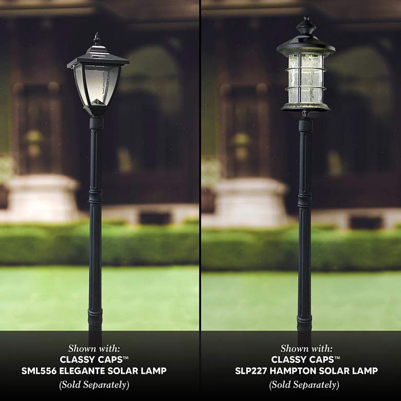 Image 5 Kanter 60" High Black Aluminum Outdoor Lamp Post Base more views