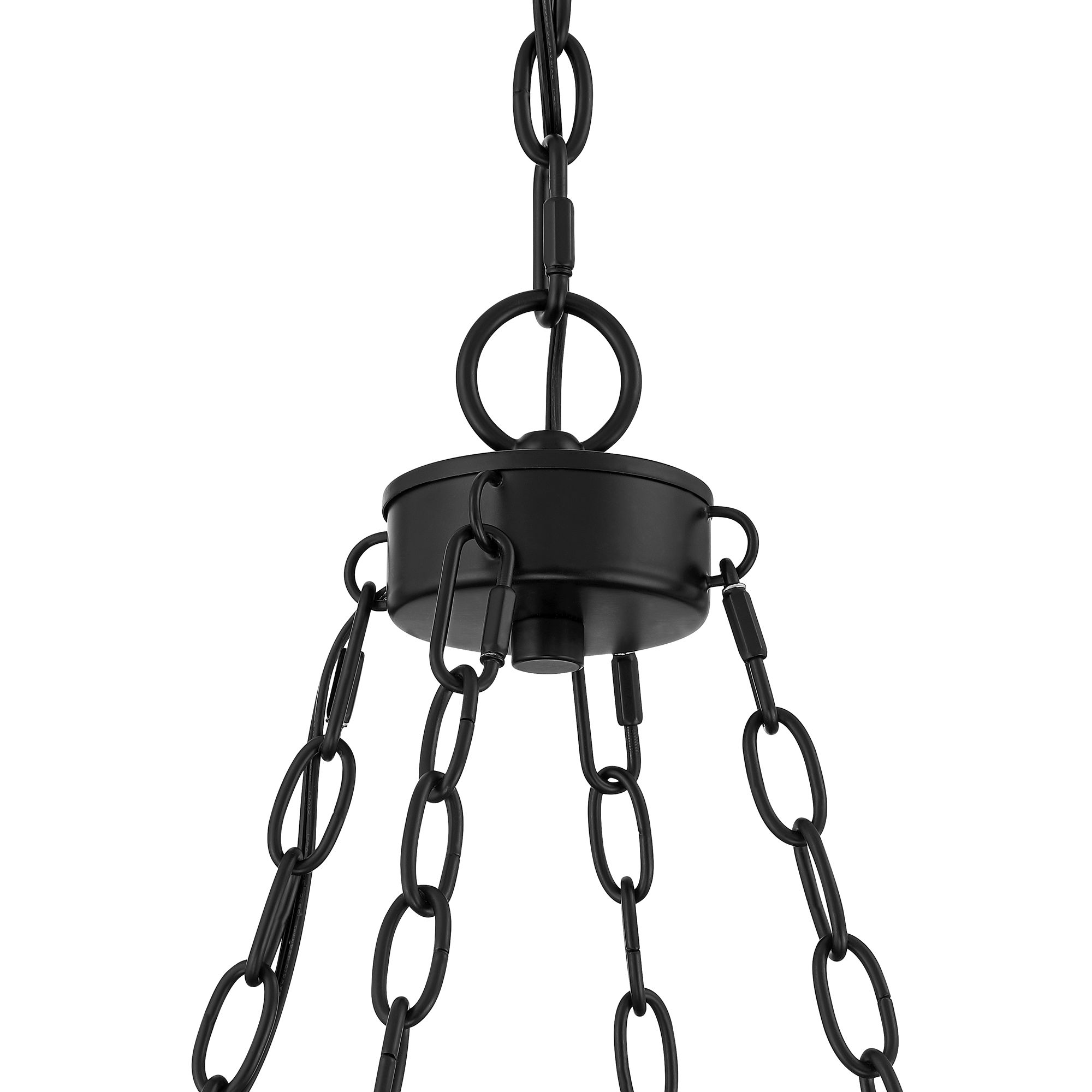 Image 6 Kapis 22 1/2" Wide Black Tiffany-Style Art Glass 4-Light Chandelier more views