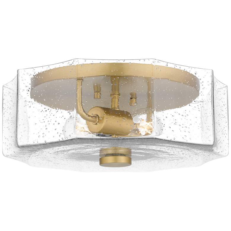 Image 1 Kaplan 2-Light Aged Brass Flush Mount Light