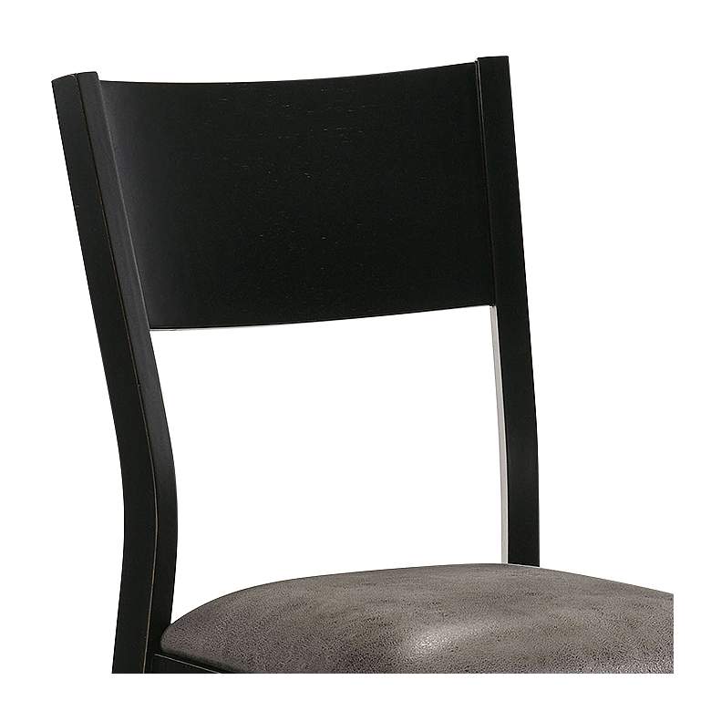 Image 2 Kapok Gray Faux Leather Dining Chairs Set of 2 more views
