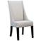 Kappa Light Grey and Black Hardwood Frame Tweed Upholstered Dining Chair