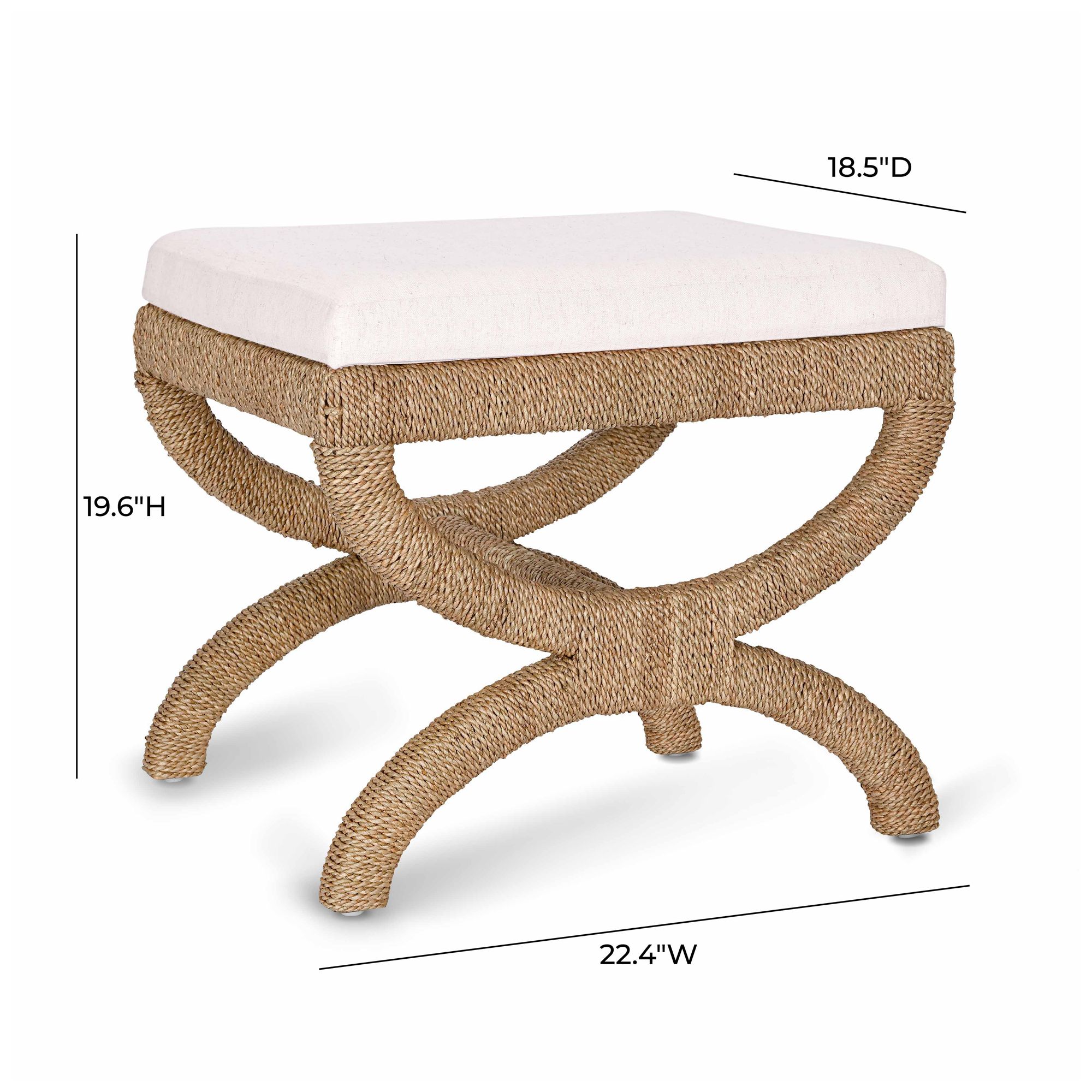 Image 5 Kappa Natural Rattan Stool more views