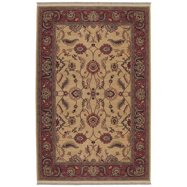 Image 1 Karastan Ashara Collection 5'9" x 9' Agra Ivory