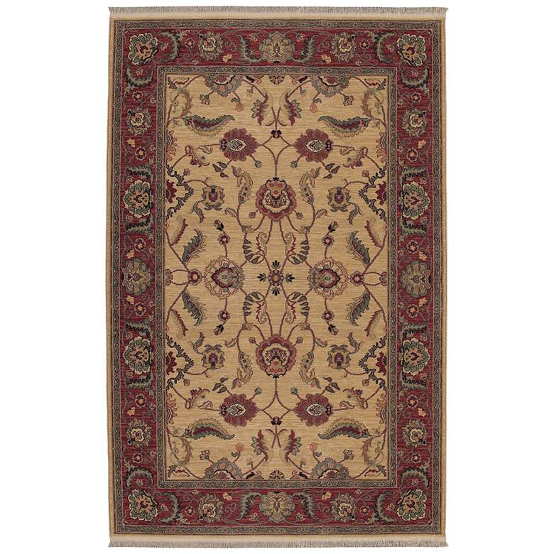 Image 1 Karastan Ashara Collection 5&#39;9 inch x 9&#39; Agra Ivory