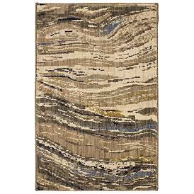 Image1 of Karastan Enigma 90968 2'x3' Continuum Smokey Gray Area Rug