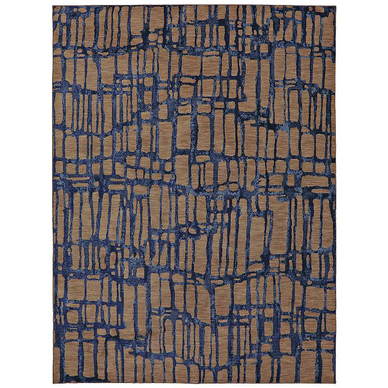 Image 1 Karastan Enigma 90972 5'3"x7'10" Twilight Indigo Area Rug