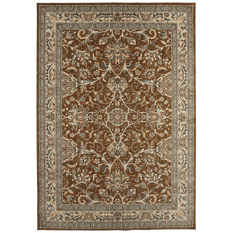 Image 1 Karastan Euphoria 90262 5'3"x7'10" Newbridge Brown Area R