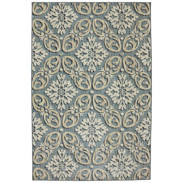 Image 1 Karastan Euphoria 90271 5'3"x7'10" Findon Bay Blue Area R