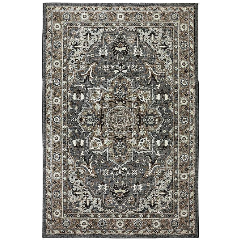 Image 1 Karastan Euphoria 90272 5'3"x7'10" Rhodes Ash Gray Area R