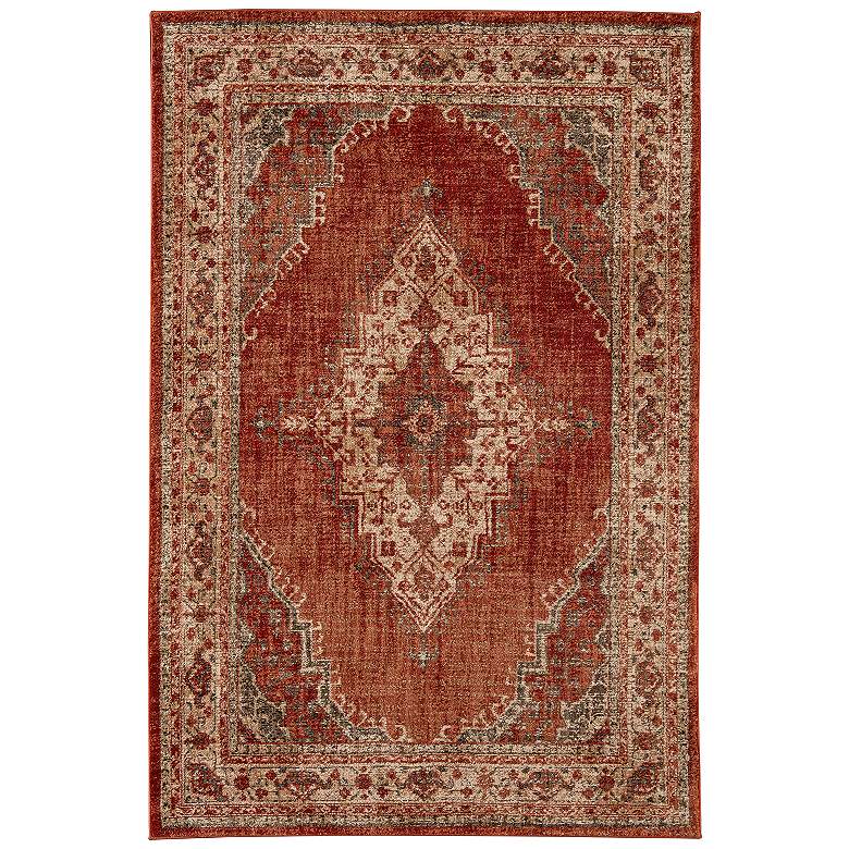 Image 1 Karastan Spice Market 90935 5'3"x7'10" Red Rug