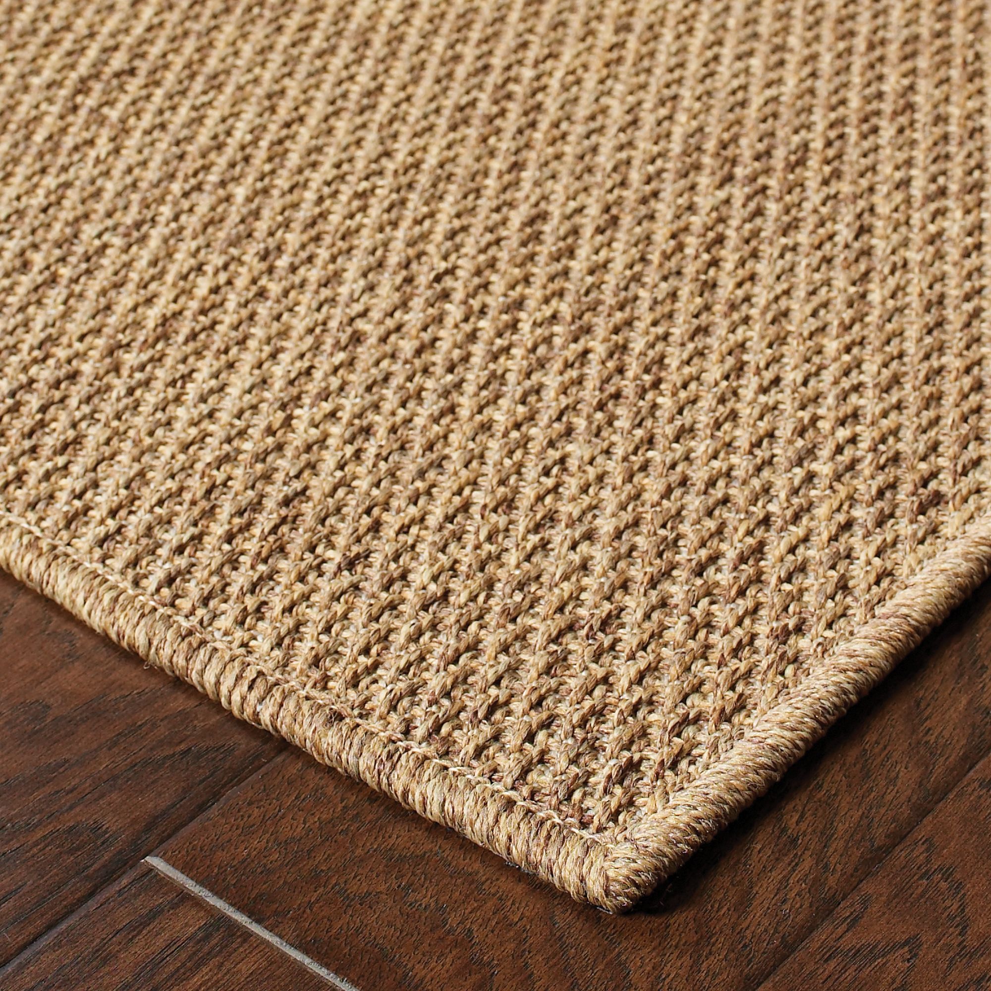 Thumbnail3 of Karavia 2061N 7'10"x10'10" Tan Seagrass Outdoor Area Rug more views