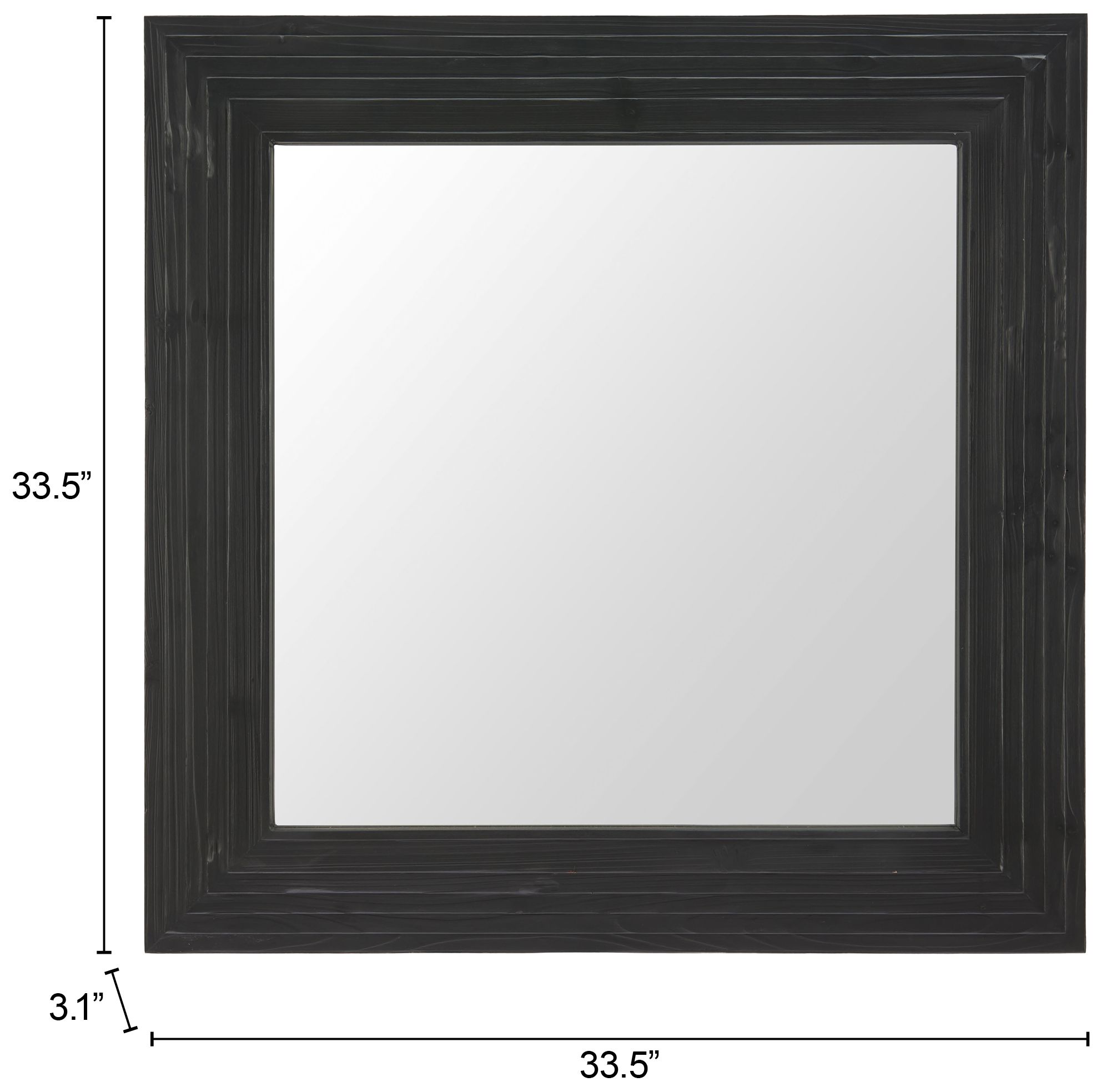 Thumbnail4 of Kare Mirror Collection Black 33.5" x 33.5" Mirror more views