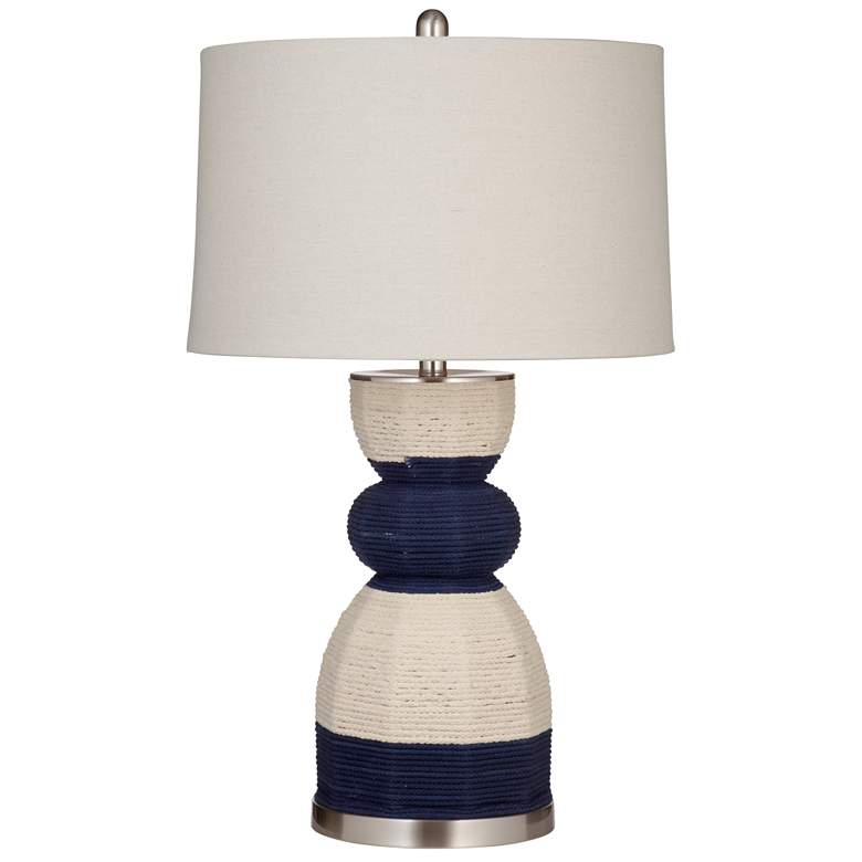 Image 1 Kareen 29 inch Coastal Styled Blue Table Lamp