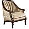 Karen Plush Floral Upholstered Accent Chair