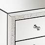 3_Karina 19" Wide 3-Drawer Beaded Mirrored Side Tables Set of 2 more views