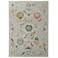 Karina Floral & Botanical Hand Knotted Ivory Area Rug 5'-6" x 8'-6"