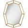 Karina Gold 31 3/4" x 41" Oval Octagon Wall Mirror