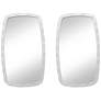 1_Karina Textured White 22 1/4" x 38" Wall Mirrors Set of 2