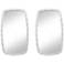 Karina Textured White 22 1/4" x 38" Wall Mirrors Set of 2