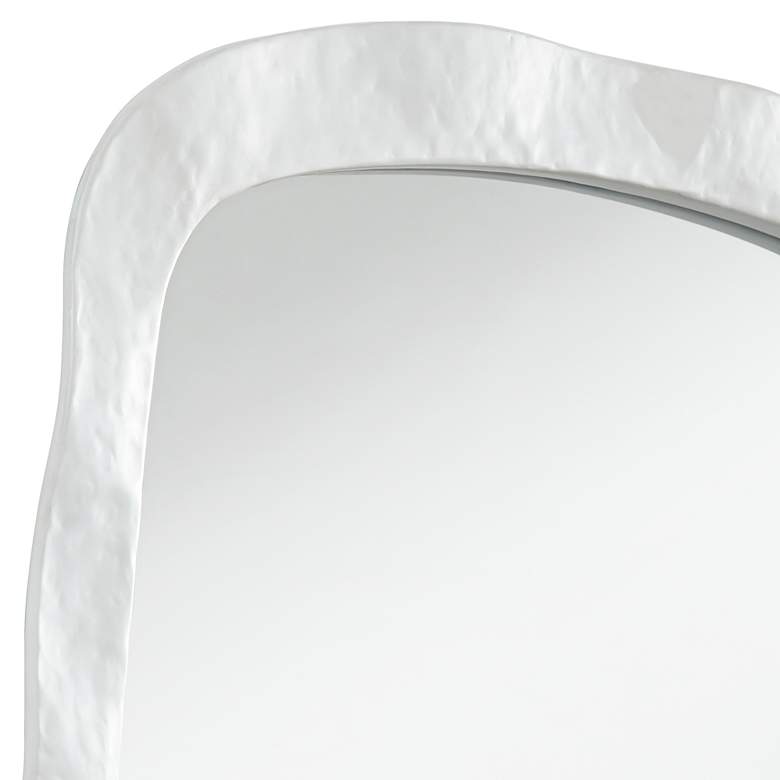 Image 2 Karina Textured White 22 1/4" x 38" Wall Mirrors Set of 2 more views