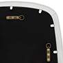 3_Karina Textured White 22 1/4" x 38" Wall Mirrors Set of 2 more views