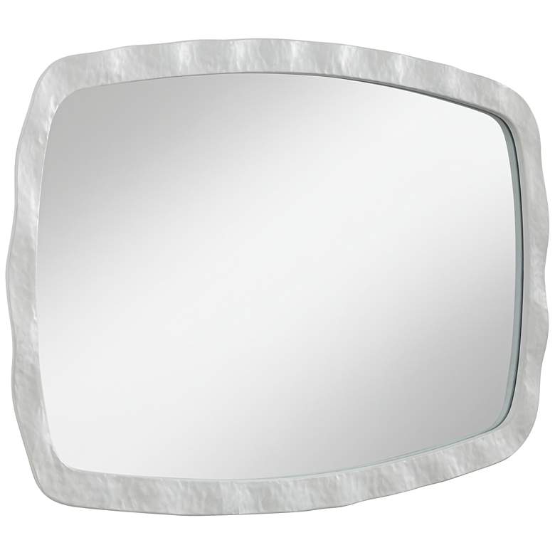 Image 6 Karina Textured White 22 1/4" x 38" Wall Mirrors Set of 2 more views