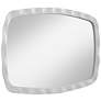 6_Karina Textured White 22 1/4" x 38" Wall Mirrors Set of 2 more views