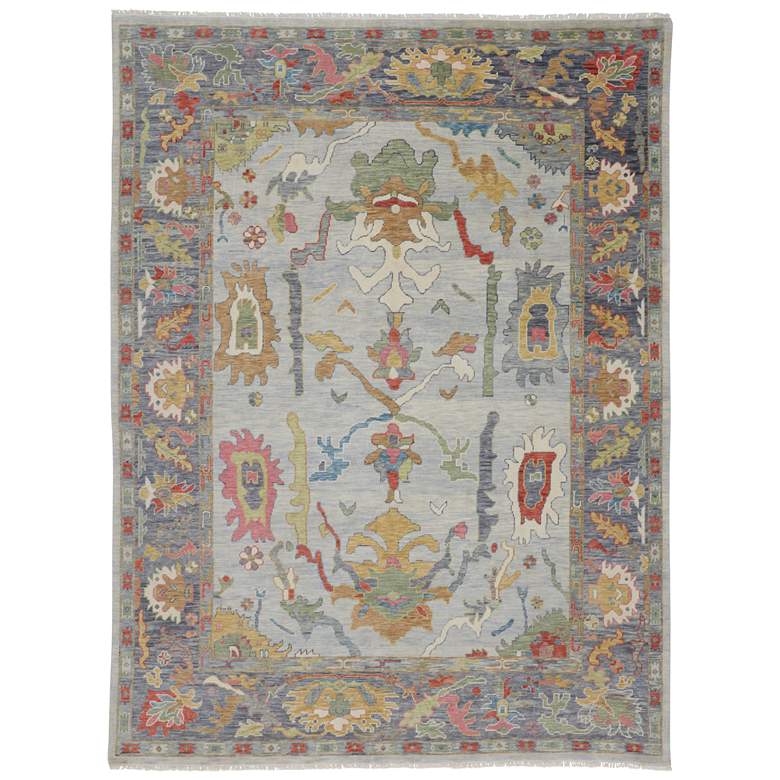 Image 1 Karina Traditional Persian Hand Knotted Blue Area Rug 6794F