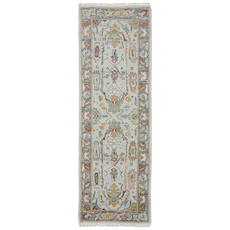 Image 1 Karina Traditional Persian Hand Knotted Blue Area Rug 6794F