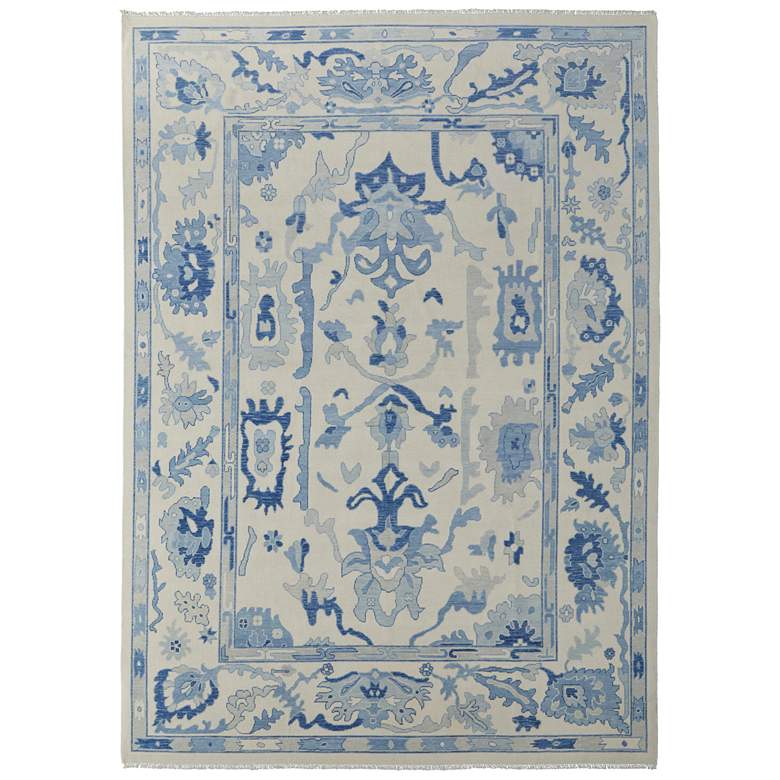 Image 1 Karina Transitional Floral & Botanical Hand Knotted Ivory Area Rug 69G7F