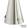 5_Karl Brushed Nickel USB Table Lamps Set of 2 with Deep Blue Shades more views