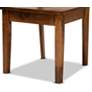 Karla Walnut Brown Wood 5-Piece Dining Table and Chair Set