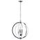 Karland 20" Wide Polished Chrome 6-Light Chandelier