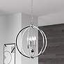 1_Karland 20" Wide Polished Chrome 6-Light Chandelier