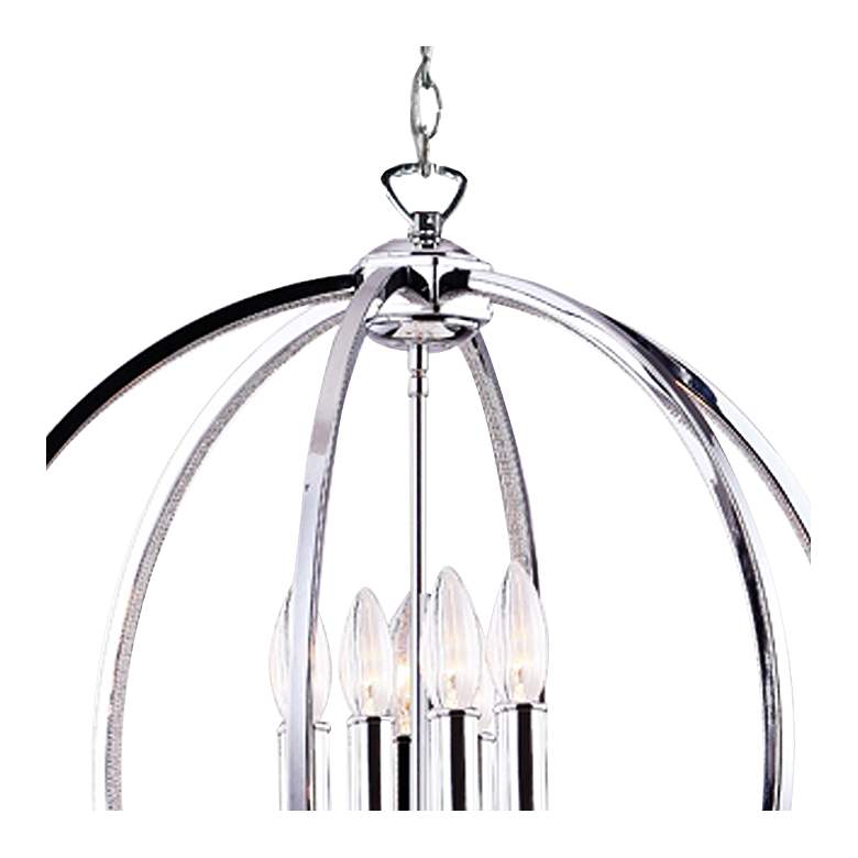 Image 3 Karland 20" Wide Polished Chrome 6-Light Chandelier more views