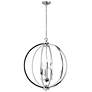 2_Karland 24" Wide Polished Chrome 6-Light Chandelier