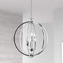 1_Karland 24" Wide Polished Chrome 6-Light Chandelier