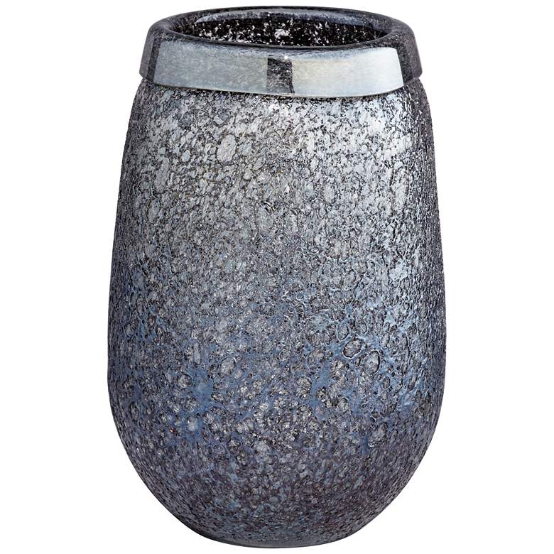 Image 1 Karleen Navy Ombre 8 1/2" High Textured Vase