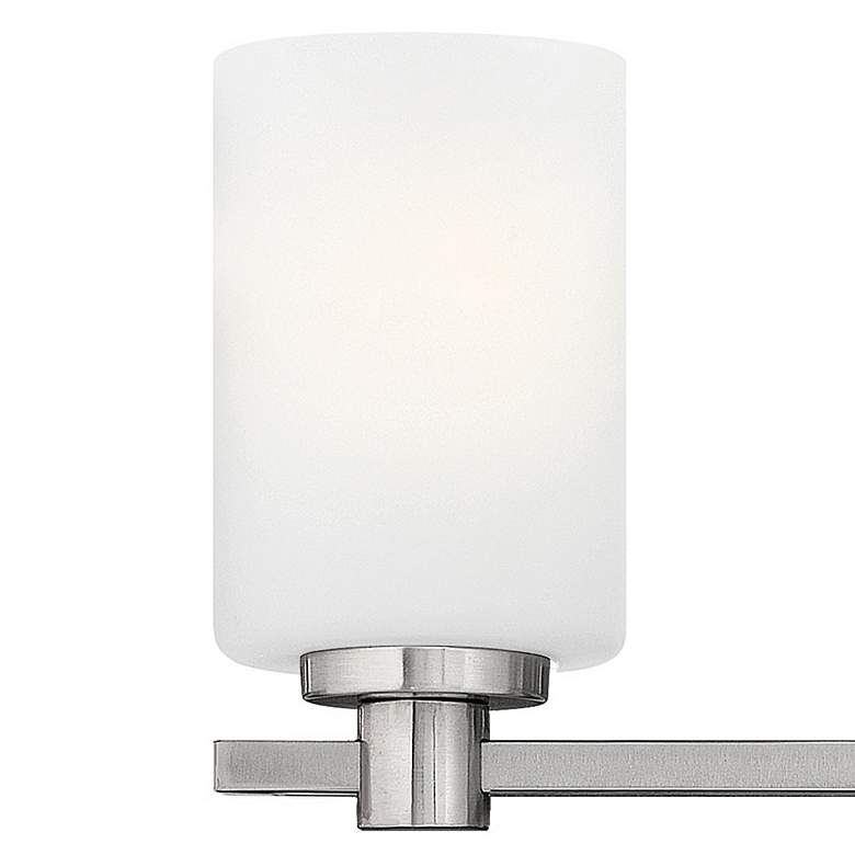 Image 3 Karlie 7 1/2 inch High Brushed Nickel 3-Light LED Wall Sconce more views