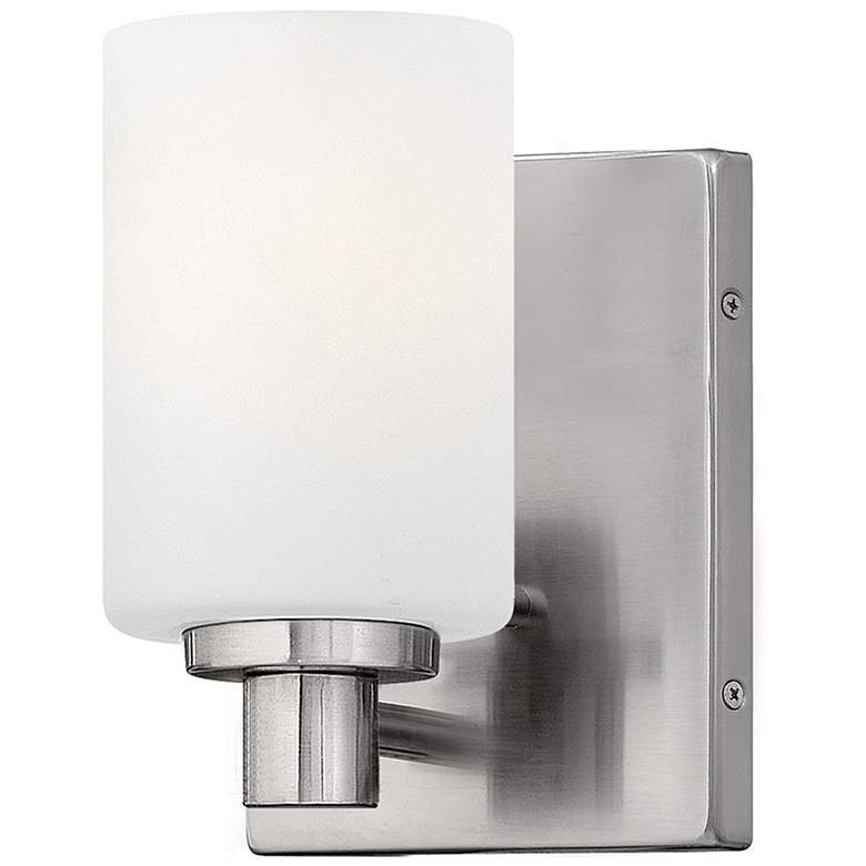 Image 1 Karlie 8 1/4" High Nickel Wall Sconce by Hinkley Lighting