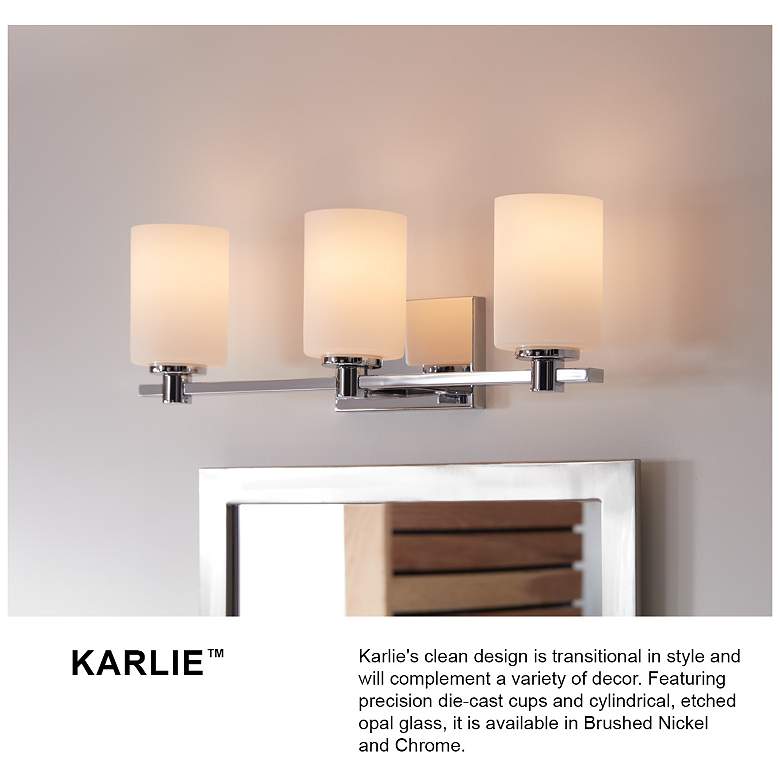 Image 7 Karlie 8 1/4" High Nickel Wall Sconce by Hinkley Lighting more views