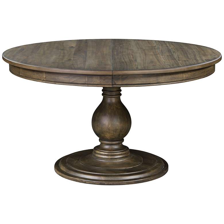 Image 1 Karlin Wood Top Pedestal Dining Table