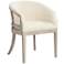 Karlina Oatmeal Cotton Whitewashed Accent Chair