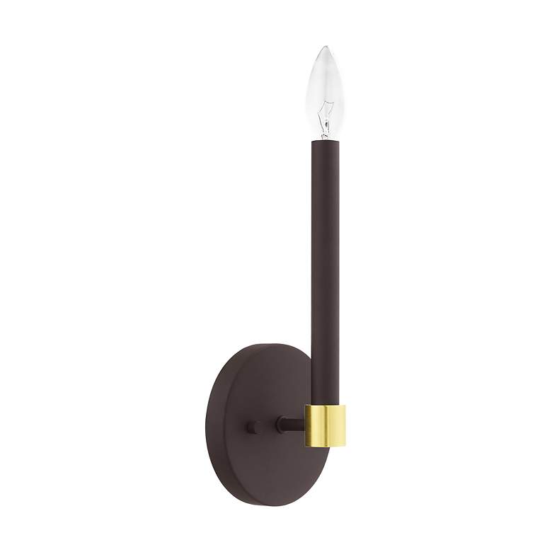 Image 3 Karlstad 1 Light Bronze Wall Sconce more views