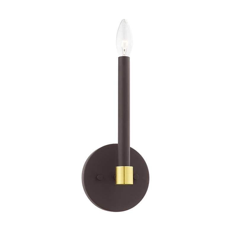 Image 4 Karlstad 1 Light Bronze Wall Sconce more views