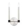Thumbnail3 of Karlstad 2 Light Brushed Nickel Wall Sconce more views